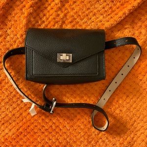 Crossbody black mini bag